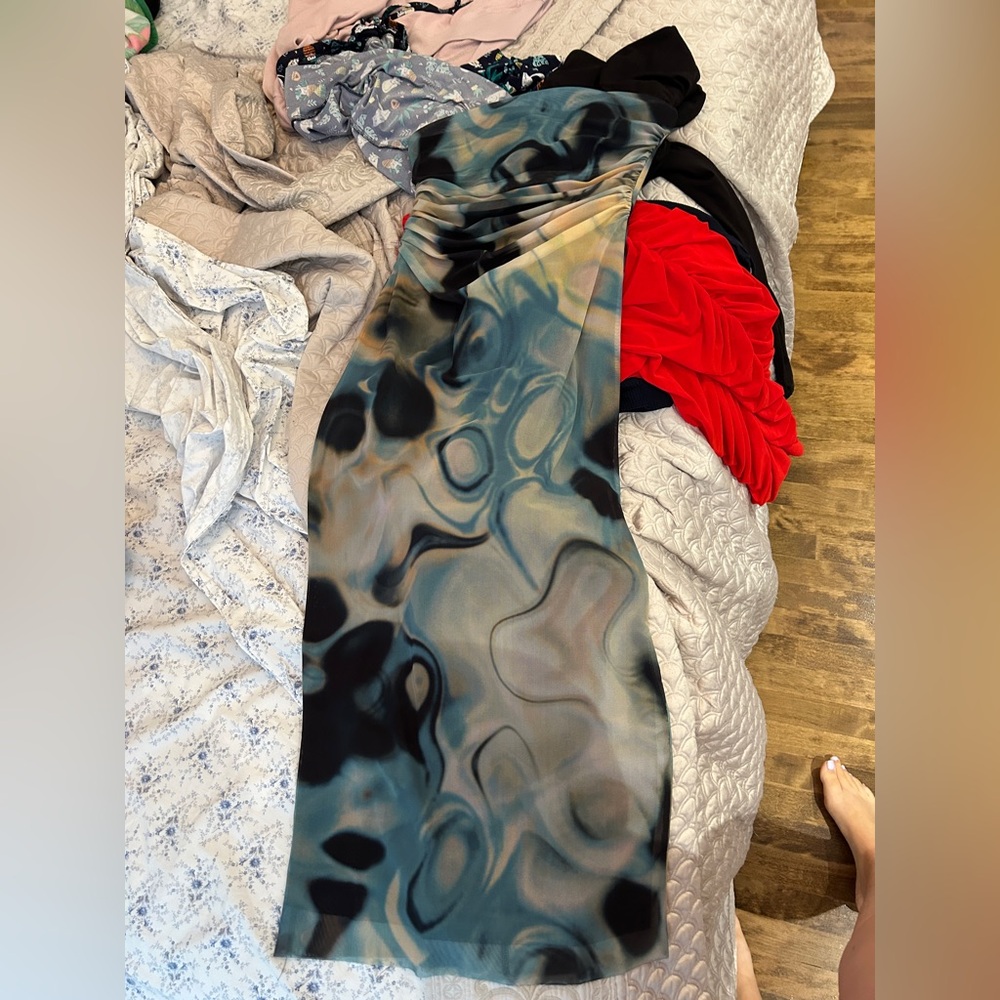 Zara Multicolor Tie-Dye Fabric